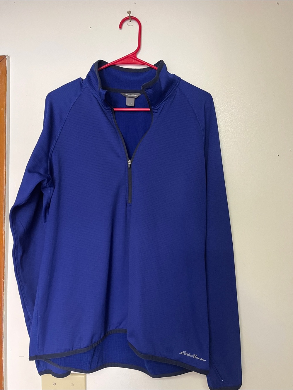 Eddie Bauer Blue Half-Zip Performance Pullover